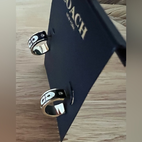 Coach Black and Gold Earrings - Picture 5 of 8